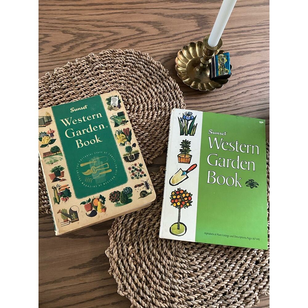 Vintage 1970s Sunset Western Garden Books Set Of 2 Vintage Gardening Books